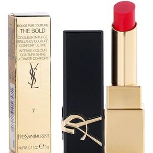 Yves Saint Laurent YSL Rouge Pur Couture Bold #7 Unhibited Flame Silky Lipstick